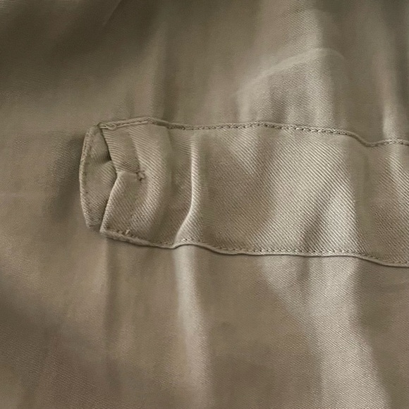 ZARA Elegant Olive Green Women's Trench Over Coat - Picture 11 of 12